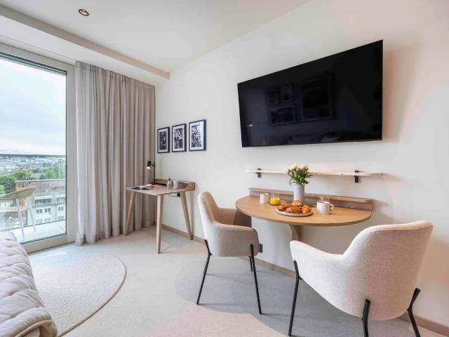 Bright Furnished Studio in Prilly Tilia Tower, Prilly Amsterdam Apartments for Rent