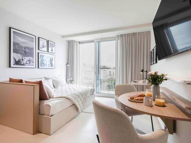 Bright Furnished Studio in Prilly Tilia Tower, Prilly Amsterdam Apartments for Rent
