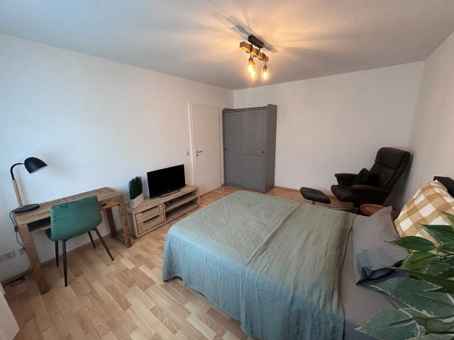 Bright, Furnished Two Room Apartment with Separate Kitchen and Bathroom with Natural Light, Frankfurt Amsterdam Apartments for Rent