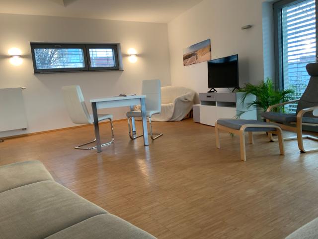 Bright loft in low energy house in Erlangen