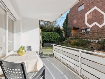 Bright Modern Furnished 1 Bedroom Apartment with Balcony in Essen Kupferdreh Dixbäume – Near Lake Baldeney, Essen Amsterdam Apartments for Rent