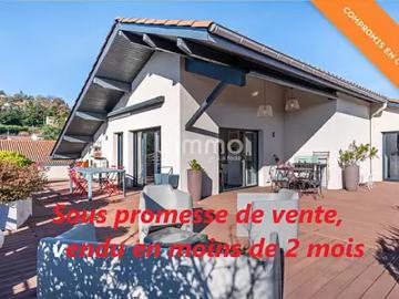 Brignais 69530 Achat / Vente appartement 6 pièces t6 au dernier étage terrasse