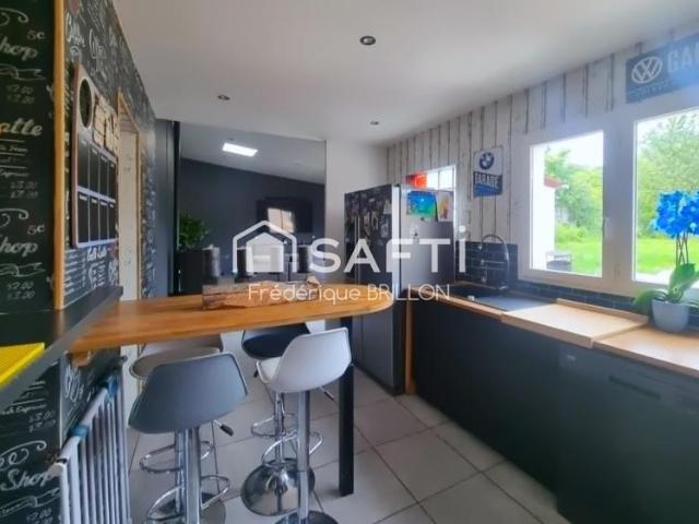 Bruay la buissière – maison mitoyenne 120 m² – terrain 800 m² – 4 chambres