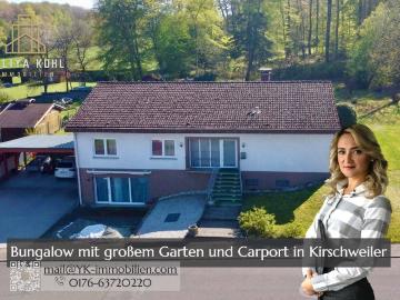 Bungalow mit großem Grundstück, Kamin und viel Platz zum Wohlfühlen in Kirschweiler