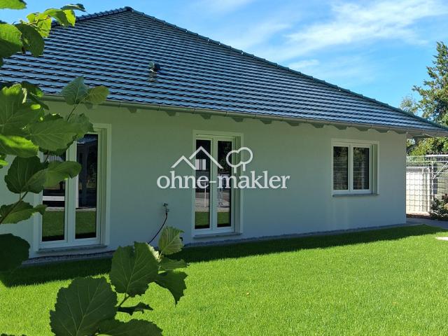 Bungalow Neubau Doppelhaushälfte in ruhiger grüner Randlage in Cottbus Kiekebusch