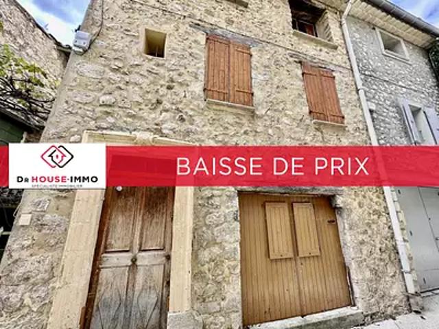 Saint Auban sur l'Ouvèze 26170 Achat / Vente maison 4 pièces t4 au dernier étage