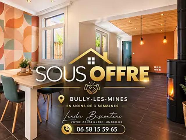 Bully les Mines 62160 Achat / Vente maison 7 pièces t7 jardin