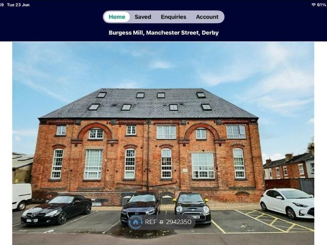 Burgess Mill, Derby DE22, 2 bed flat to rent, £800 pcm | PrimeLocation