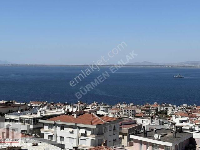 Bürmen'den Cadde Üstü Deniz Manzaralı Full Eşyalı Asansörlü