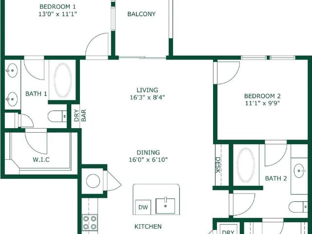 Burnett Lofts at Bishop Ridge 1 Bedroom Apartment for Rent at 511 N Ewing Ave, Dallas, TX 75203 Lake Cliff