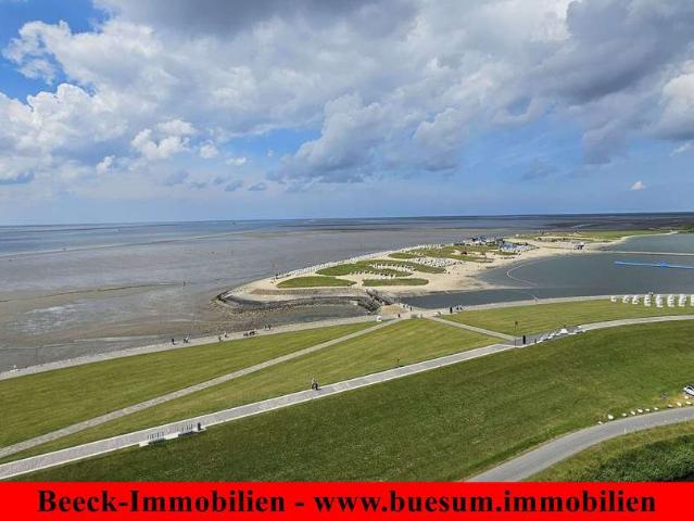 Büsum/Lagune: Traumhafte Meerblickwohnung in erster Seereihe auf EIGENLAND!