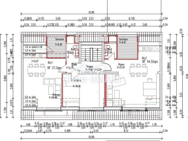 Business Apartment mit separatem Office
