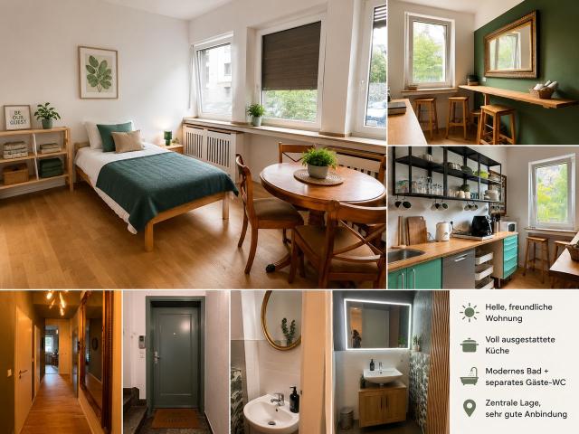 Business Living Unterbilk • All Inclusive • Serviced Apartment, Dusseldorf Amsterdam Apartments for Rent