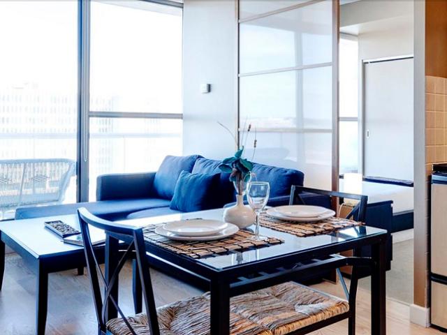 ByWard Market Ottawa Furnished Condo Rental At East Market 3 – Smart 1 Bedroom Suite with A/C and Pet Friendly