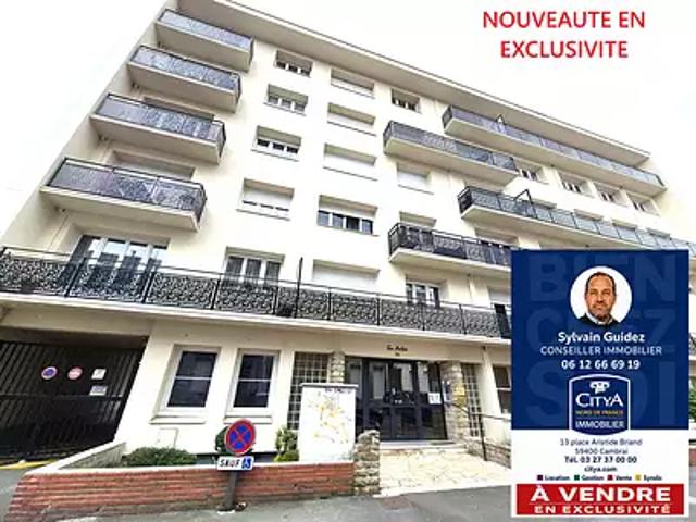 Cambrai 59400 Achat / Vente appartement 3 pièces t3 au dernier étage
