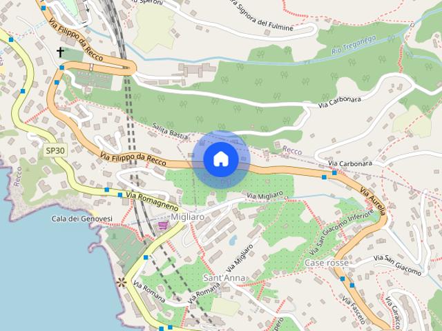 Camogli trilocale con terrazzo e posto auto
