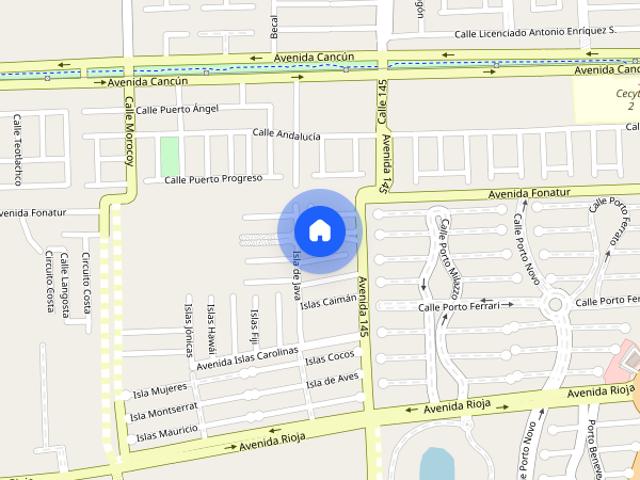 cancun, polígono sur, jardines del sur