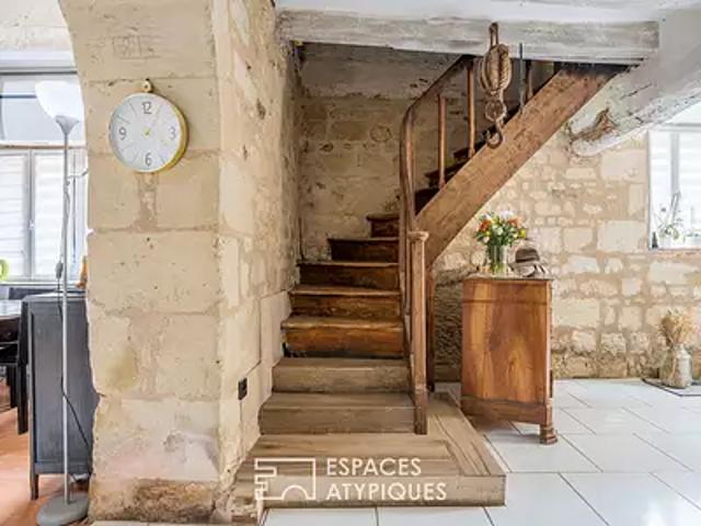 Candes Saint Martin 37500 Achat / Vente maison 5 pièces t5 au dernier étage cave