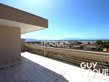 Canet en Roussillon 66140 Achat / Vente appartement 2 pièces t2 au dernier étage terrasse