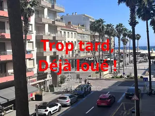Canet en Roussillon 66140 Location appartement 1 pièce t1 terrasse