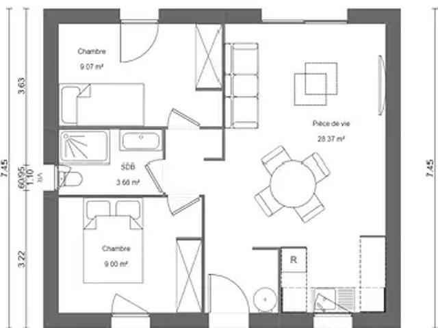 Cannectancourt 60310 Programme neuf maison neuf à vendre 2 pièces