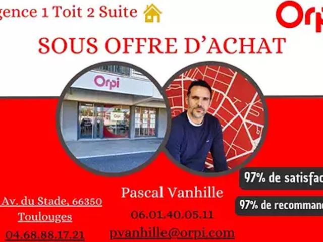 Canohès 66680 Achat / Vente appartement 5 pièces t5 balcon
