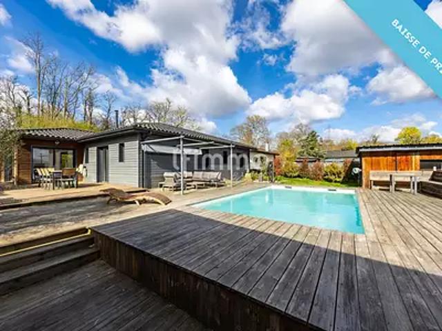 Cabanac et Villagrains 33650 Achat / Vente maison 6 pièces t6 piscine terrasse