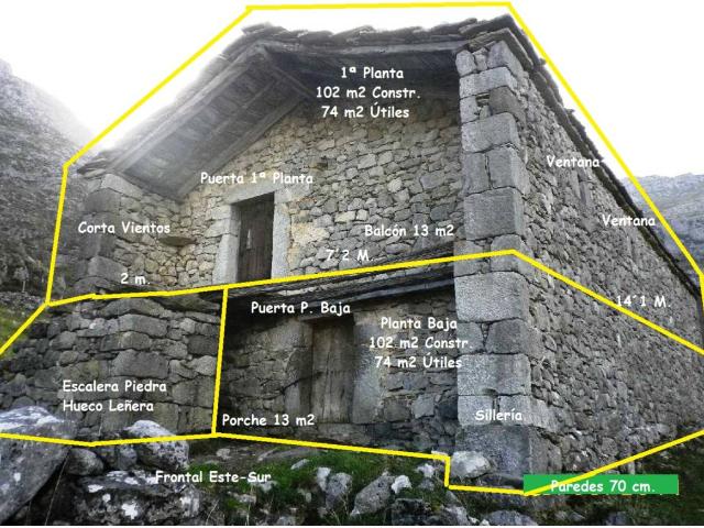 BAJADA DE PRECIO. Cabaña de 230 m2 en 2 plantas con 164 m2 útiles en terreno de 20.420 m2 en Zucia Valcaba de Soba Cant