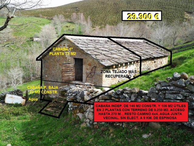 Cabaña Ind. 146 m2+Terreno 9.250 m2, la Sía, Km.3