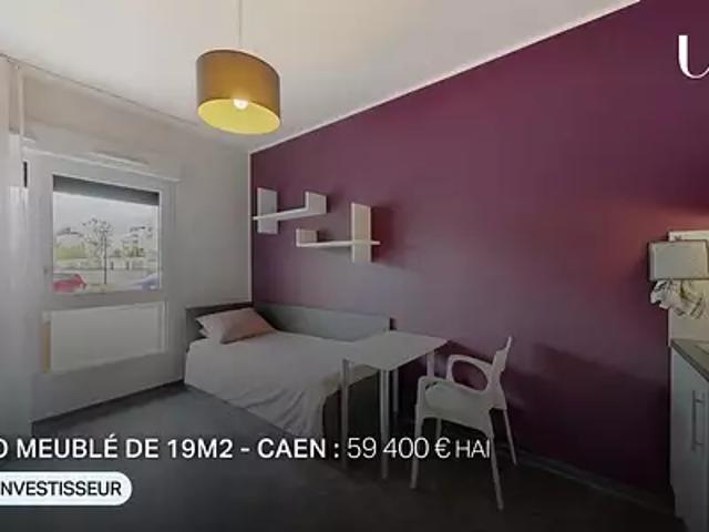 Caen 14000 Achat / Vente appartement 1 pièce t1