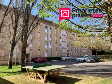 Cahors centre Vente appartement T3, loué, avec cave et place de parking