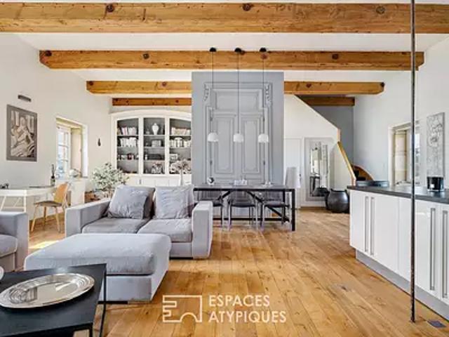 Caluire et Cuire 69300 Location appartement 4 pièces t4 au dernier étage parking