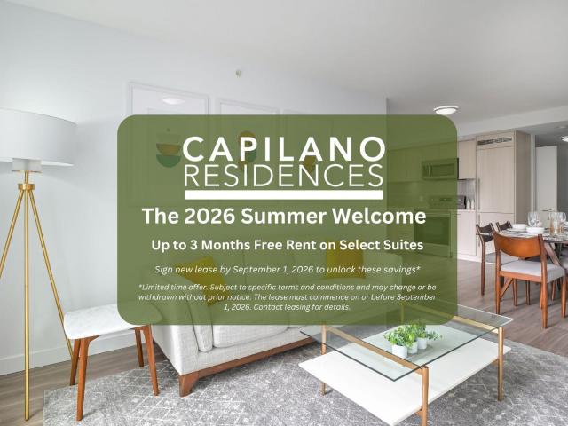 Capilano Residences 2 Bed 2 Bath North Apartment for Rent