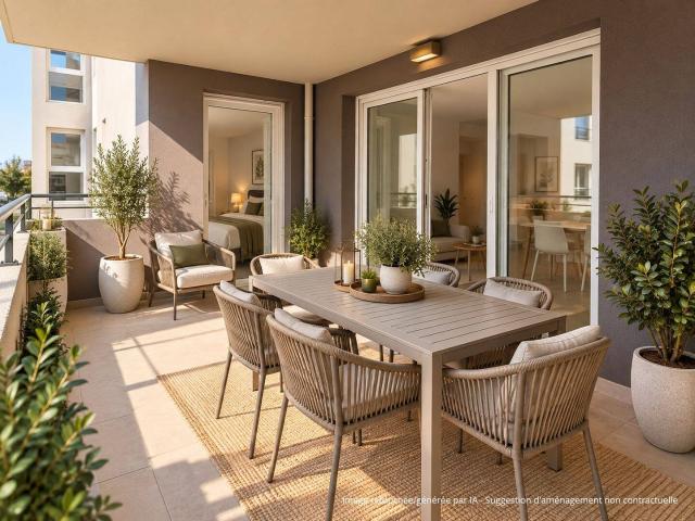 CARNOLES F3 RESIDENCE NEUVE STANDING PISCINE ET GARAGE DOUBLE