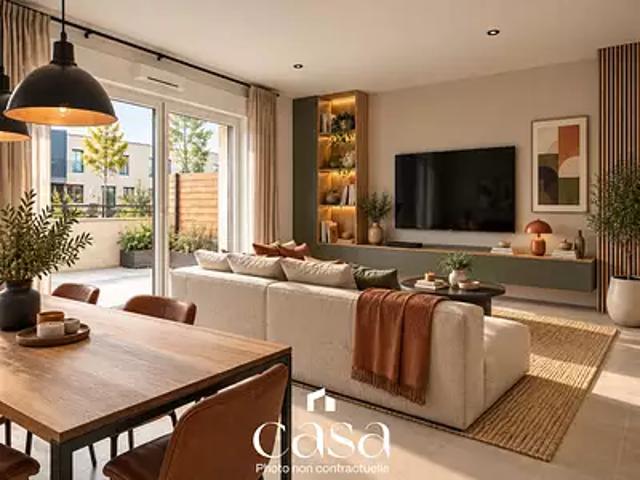 Carpiquet 14650 Achat / Vente appartement 2 pièces t2 terrasse