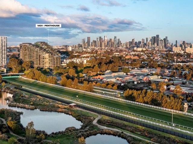 Carr Designed Penthouse with Front Row Flemington Racecourse and Melbourne CBD Views