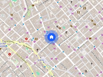 Plaça del Nord, Barcelona, Plaça de la Vila de Gràcia