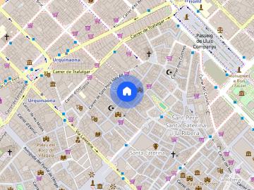 Carrer de Sant Pere mitjà, St Pere, Ciutat Vella, Barcelona, Plaça de Catalunya, Barcelona, Cataluña, Cataluña
