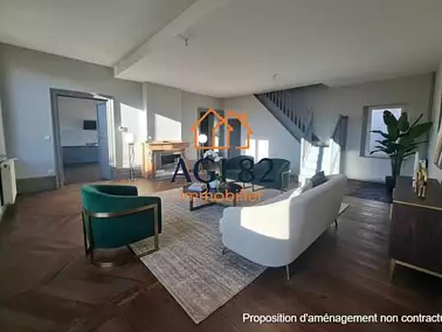 Castelsarrasin 82100 Achat / Vente appartement 6 pièces t6 parking