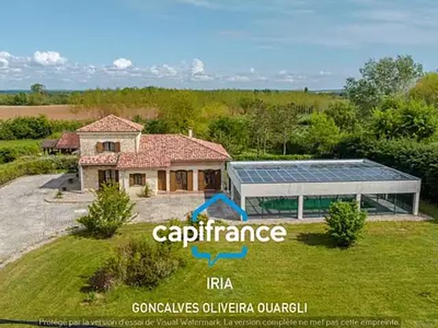 Castillonnès 47330 Achat / Vente maison 5 pièces t5 piscine jardin