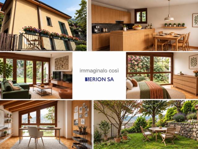 Casa monofamiliare di 5 locali, giardino e piacevole vista aperta