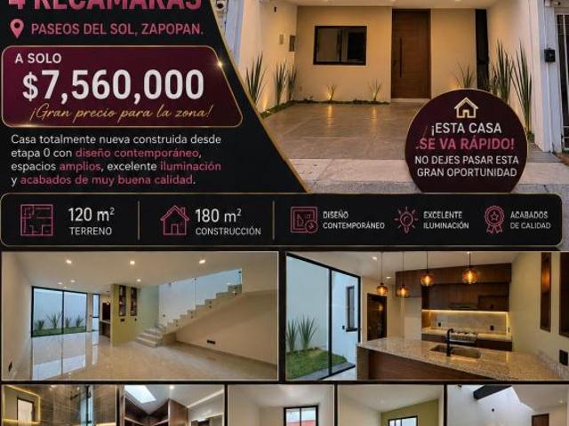 CASA NUEVA PASEOS DEL SOL ZAPOPAN