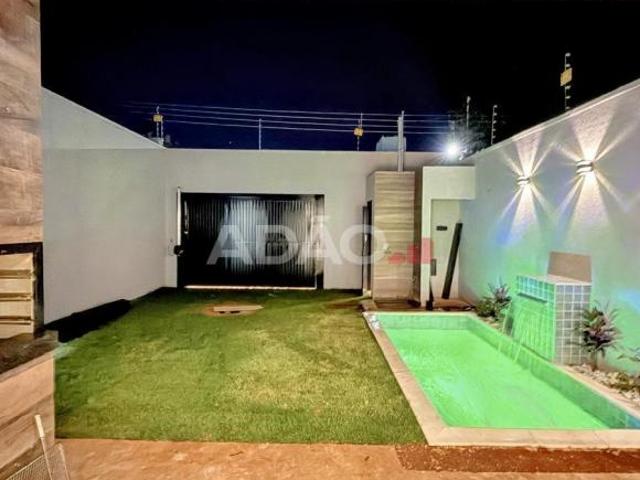 CASA NOVA COM PISCINA JD BALNEÁRIO M PONTE Casa de Rua com 3 Quarto s à Venda por R$ 650000.00 no