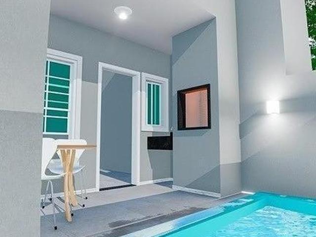 CASA NOVA NA QUADRA DO MAR COM PISCINA MOBILIADA