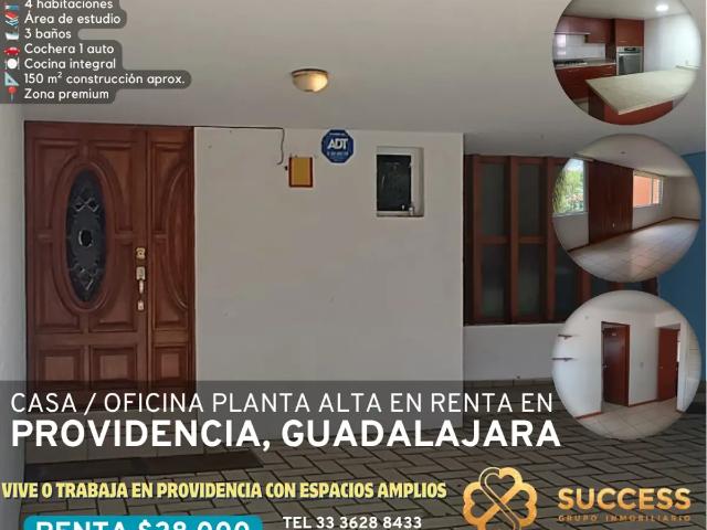 Casa / Oficina en Planta Alta en Renta – Providencia 4ta Sección, Guadalajara
