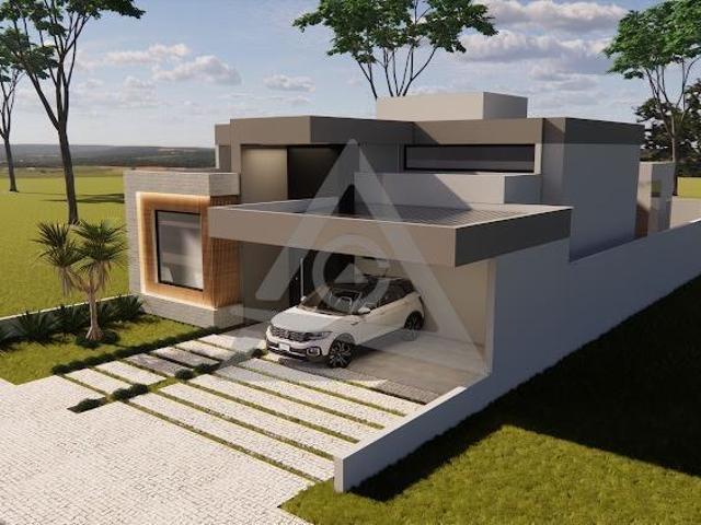 Casa à venda em Paulínia, Parque Brasil 500, com 3 suítes, com 196 m², Residencial Santorini