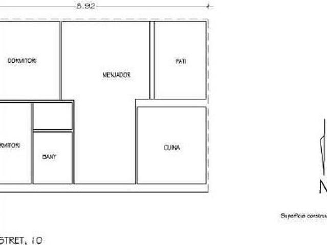 Casa adosada en venta en calle Estret, Terrassa, de 40 m² 2 habitaciones por 109.100