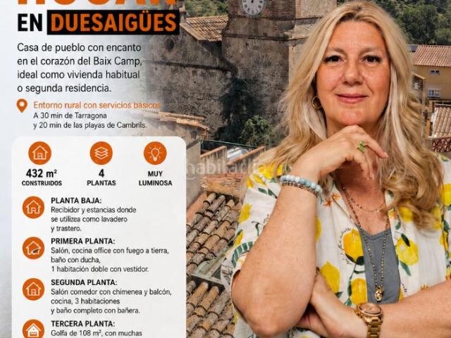 Casa adosada en venta en Duesaigües. ? Casa de pueblo de 432 m² con golfa de 108 m² y gran potencial en Duesaigues. Casas adosadas.