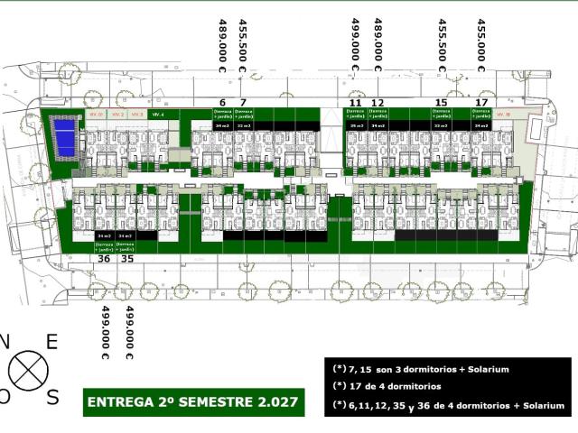 Casa adosada en venta en Málaga, Churriana El Pizarrillo La Noria Guadalsol. Adosado de 4 dormitorios con Solarium 43 m2. Residencial con piscina. Casas adosadas.