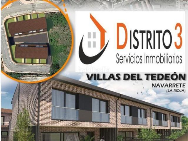 Casa adosada en venta en Navarrete. Presentamos Villas del Tedeón  insuperable promoción de 9 viviendas adosadas con jardín y garaje doble en una de las zonas con may. Casas adosadas.